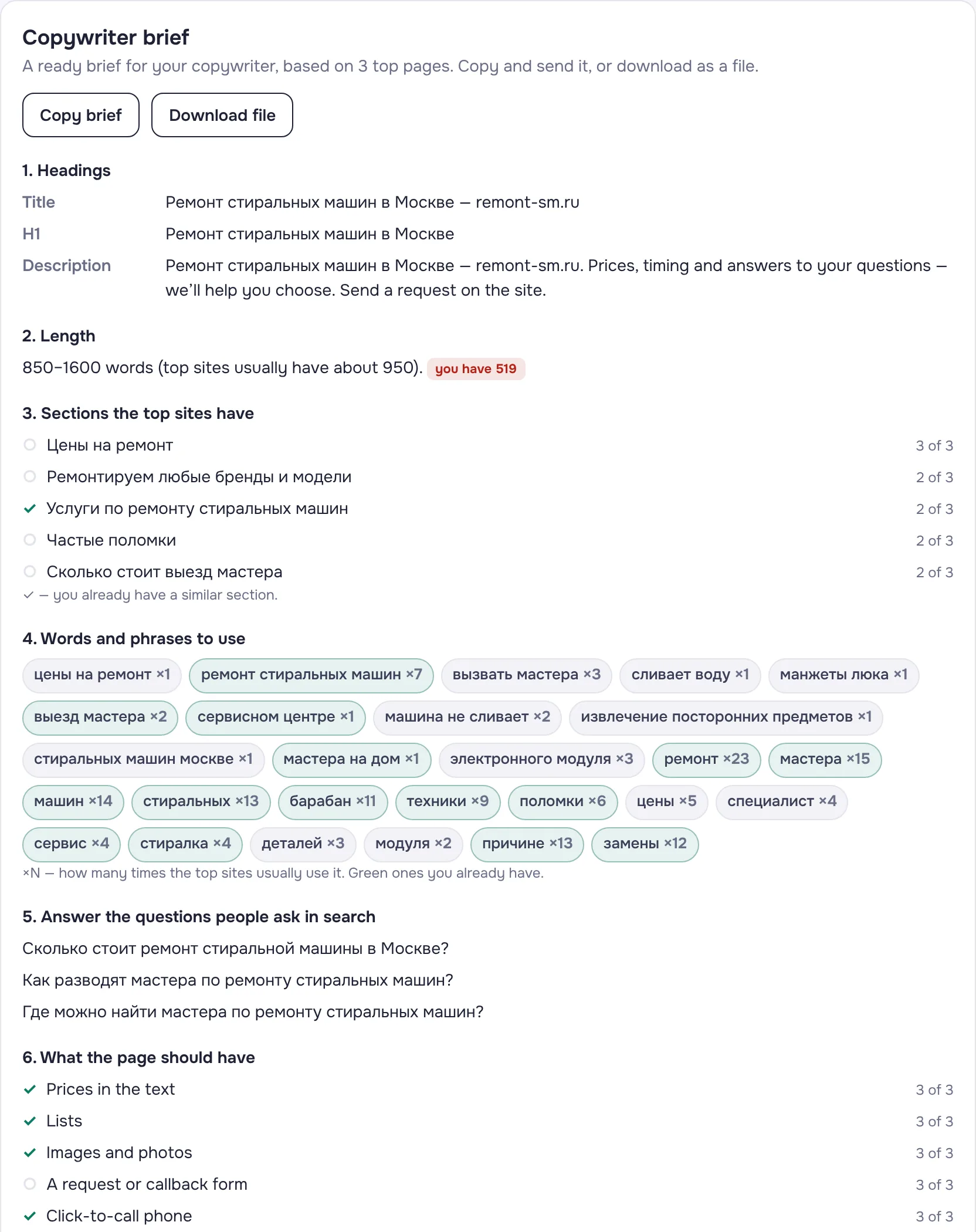 A brief from the top pages in a minute